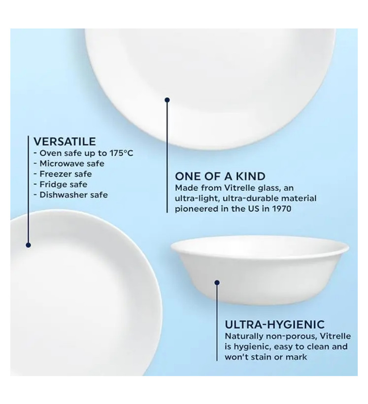سرویس 26 تکه گرد وینتر فراست corelle ساخت آمریکا